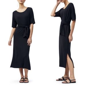 Lafayette 148 New York Rollins Midi Dress black XL.
